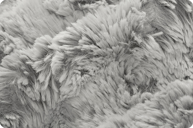 Luxe Cuddle - Wild Rabbit, Silver - 2yd cut