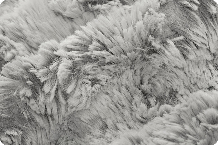 Luxe Cuddle - Wild Rabbit, Silver - 2yd cut