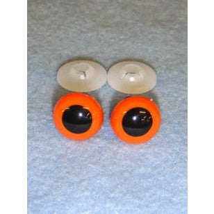 Animal Eyes 2 pairs - 12mm, Black & Orange