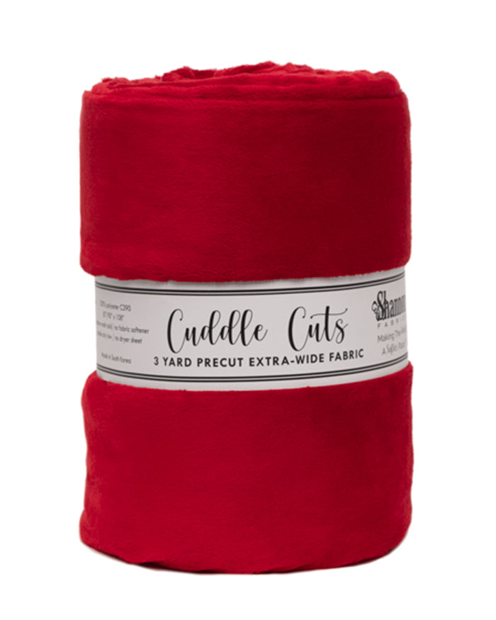Classic Solid Cuddle - C390, Cardinal - 3yd cut