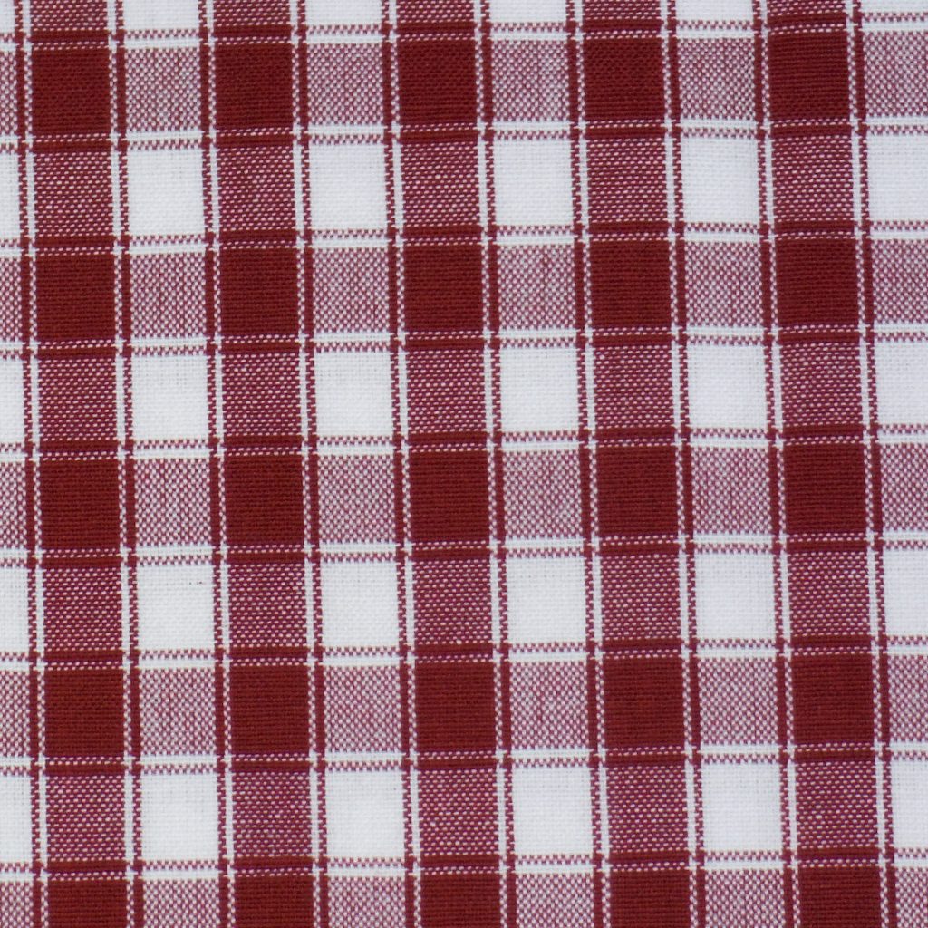 Tea Towel - Red and White House Check  20" x 28"