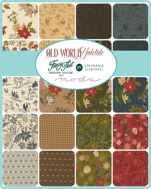 Moda Charm Pack - Old World Yuletide 42 5" squares