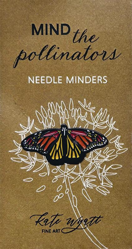 Needle Minder - Enamel Monarch Butterfly