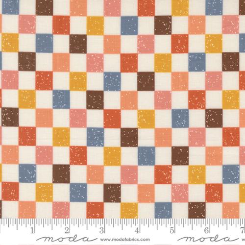 Blossoms And Blooms - Checkerboard Checks, Pearl - 39053 11