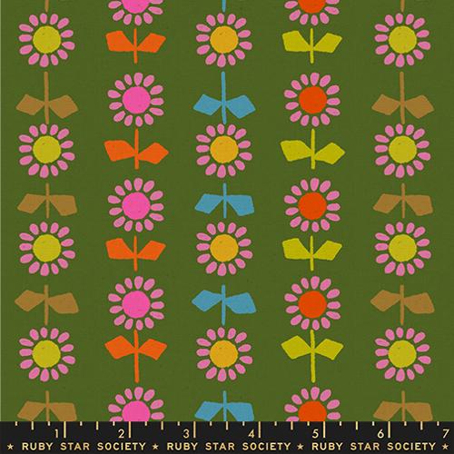 Catnap Canvas- Daisy Stripe , Sarah Green - RS4136-13L