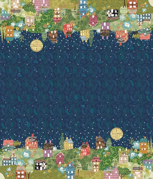 Paper Hamlet - Paper Hamlet Double Border, Midnight - 39569-11
