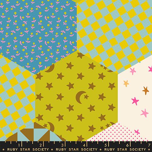 Wide Back - Catnap 108" - Hexagon, Posy - RS4138 13