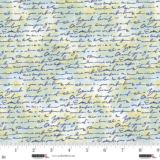 Air Mail - Script Texture, Pistachio - E-8504-16