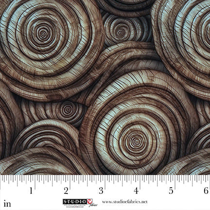 Out of the Woodwork - Swirling Wood, Coffee - 8559-35