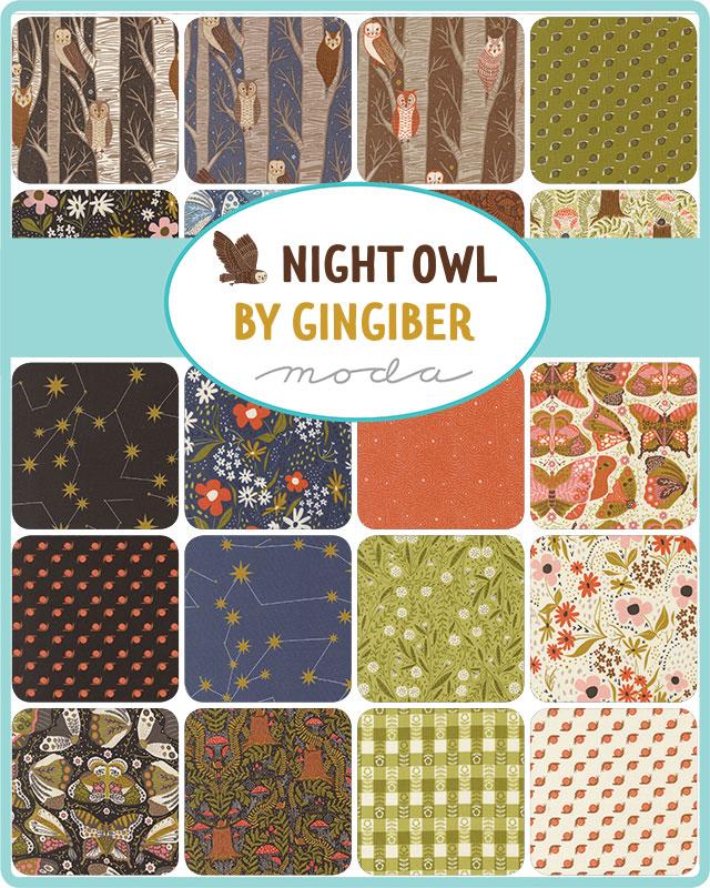 Moda Charm Pack - Night Owl 42 5" squares