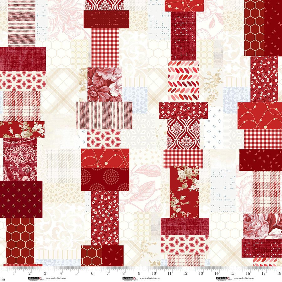 Pieces of America - Stripe, Ruby - 8588-82