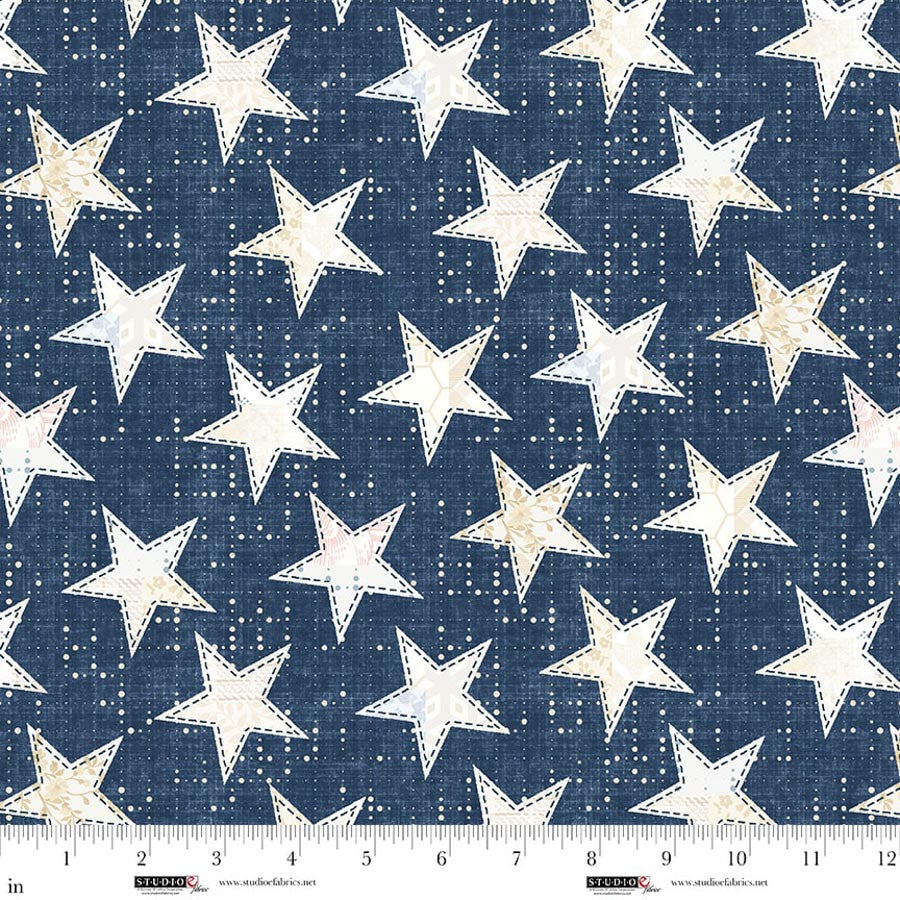 Pieces of America - Big Stars, Blue - 8592-73