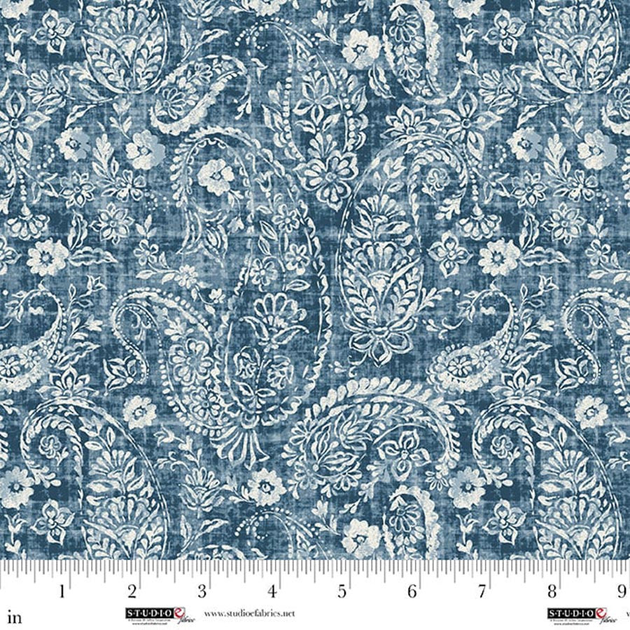 Pieces of America - Paisley, Blue - 8594-73