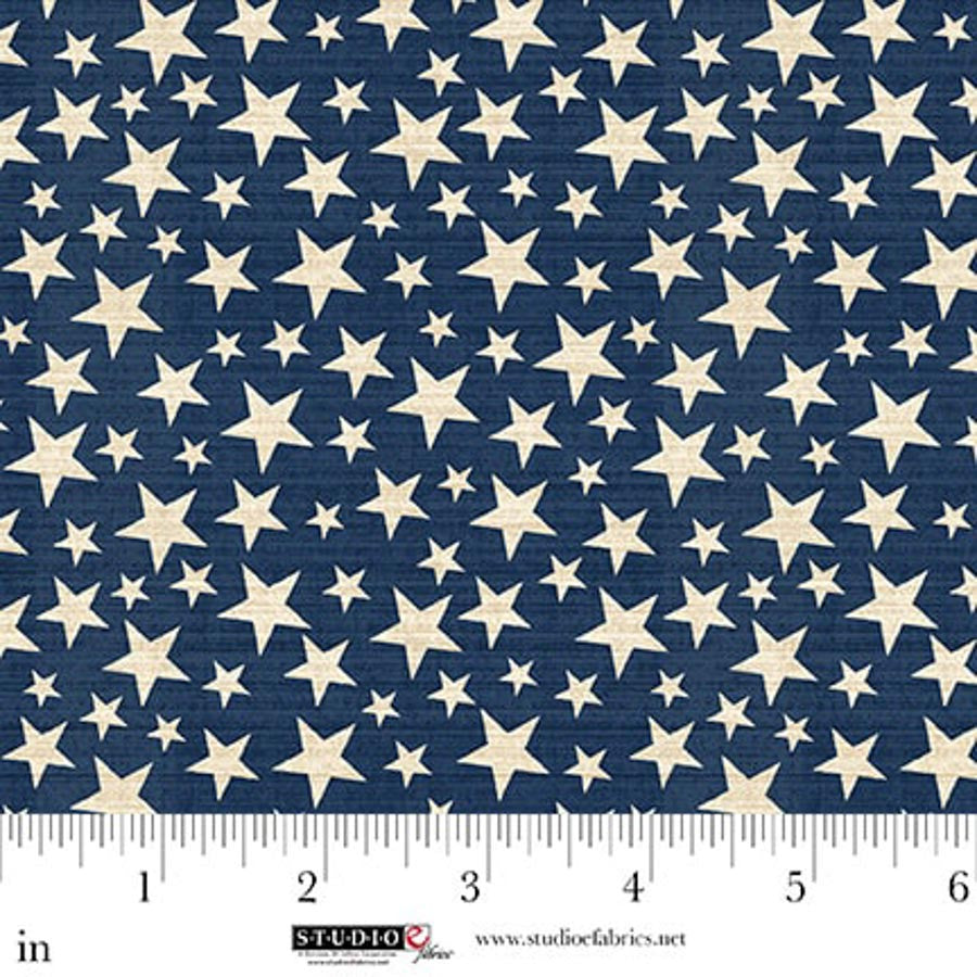 Pieces of America - Small Stars, Blue - 8596-73