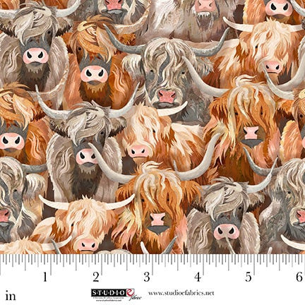 Highlander - Cow Crowd, Gingerbread - E-8617-36
