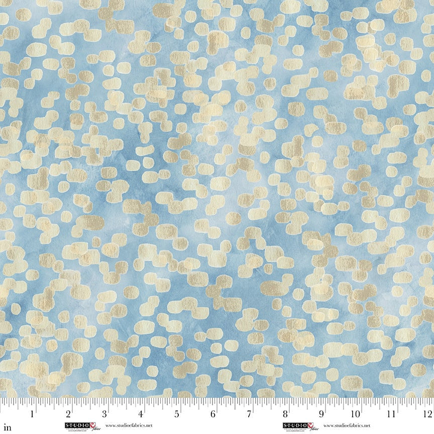 Behind Blue Eyes - Golden Dots, Slate - 8652-79