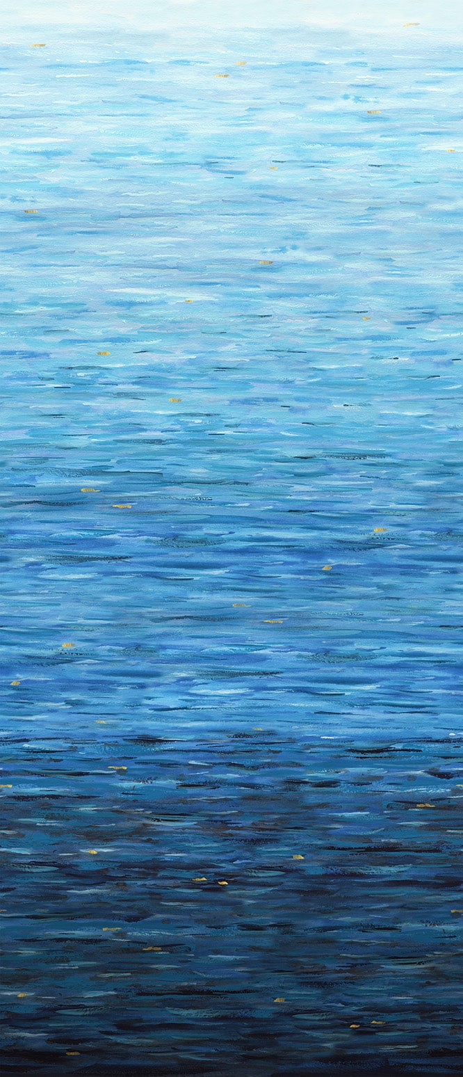 Behind Blue Eyes - Water Texture Ombre, Pacific - 8655-76