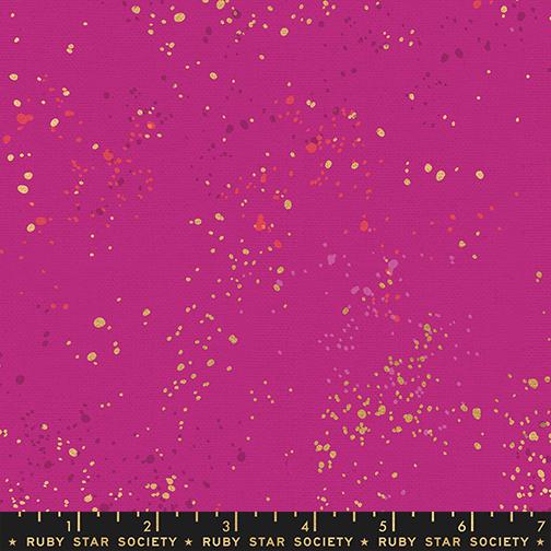 Speckled Canvas - Splatter Paint, Metallic Berry - RS1117 62LM