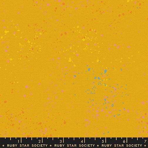 Speckled Canvas - Splatter Paint , Goldenrod - RS1117 112L
