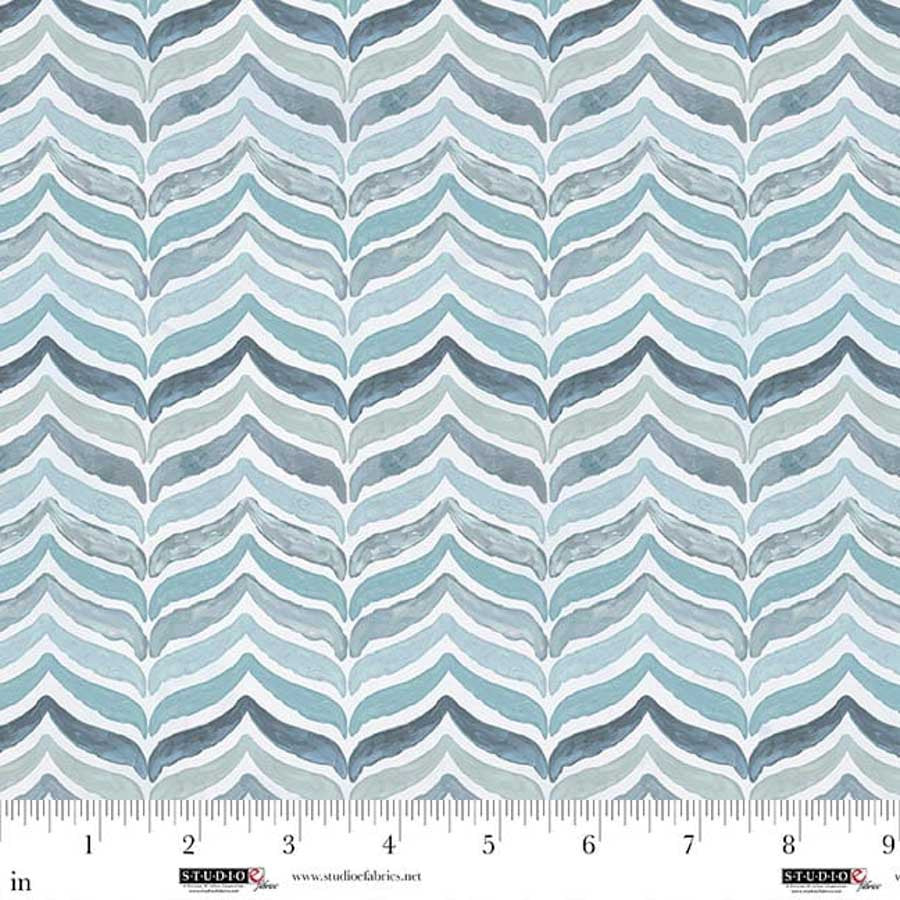 A Drop in the Ocean - Tail Chevron, Slate - E-8817-79