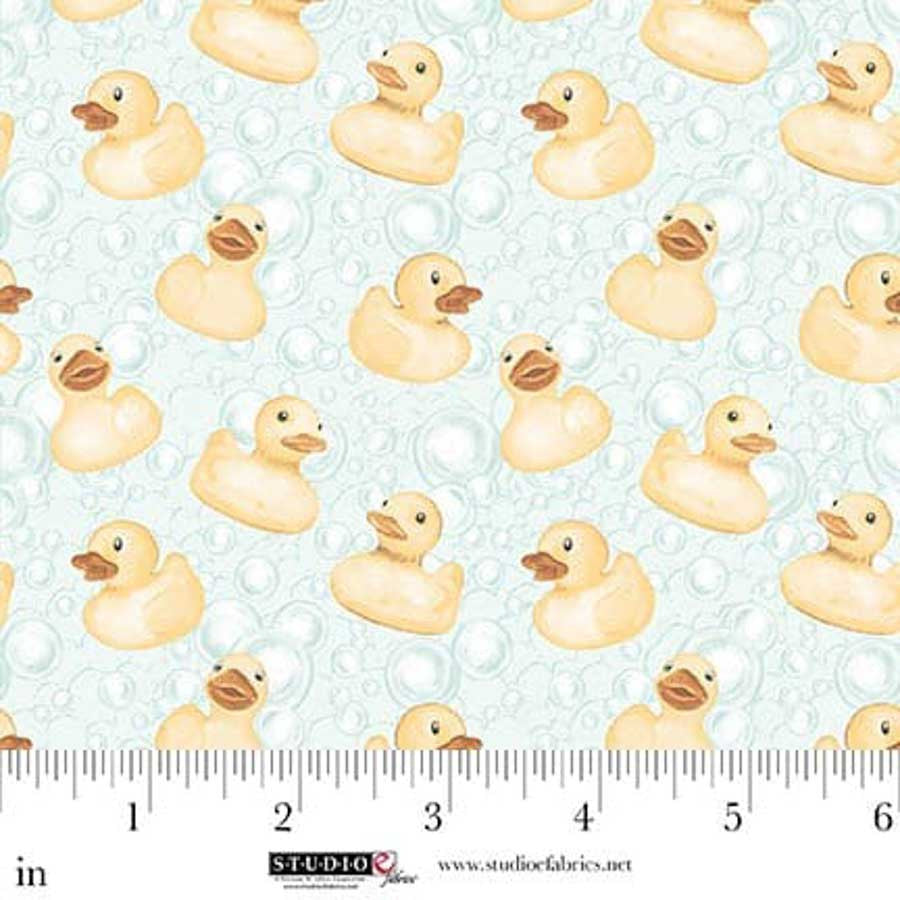 Bathing Bonnies - Duckies, Mint - E-8851-16