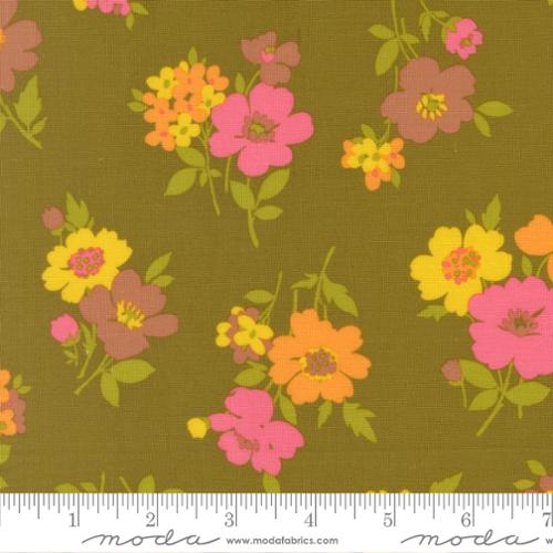 Happy Daze - Groovy Garden Florals, Avocado - 33843 17