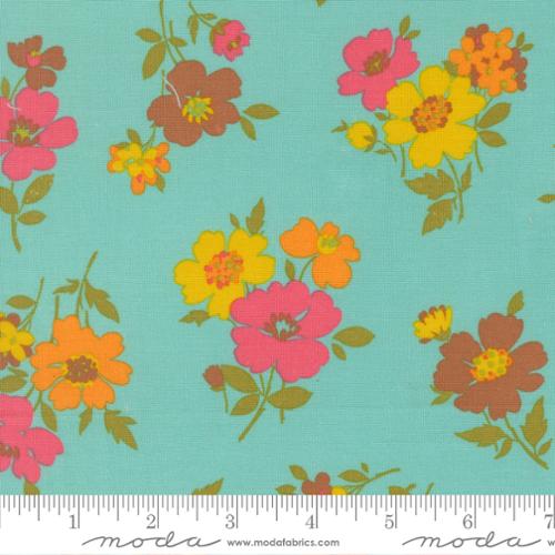 Happy Daze - Groovy Garden Florals, Aqua - 33843 18