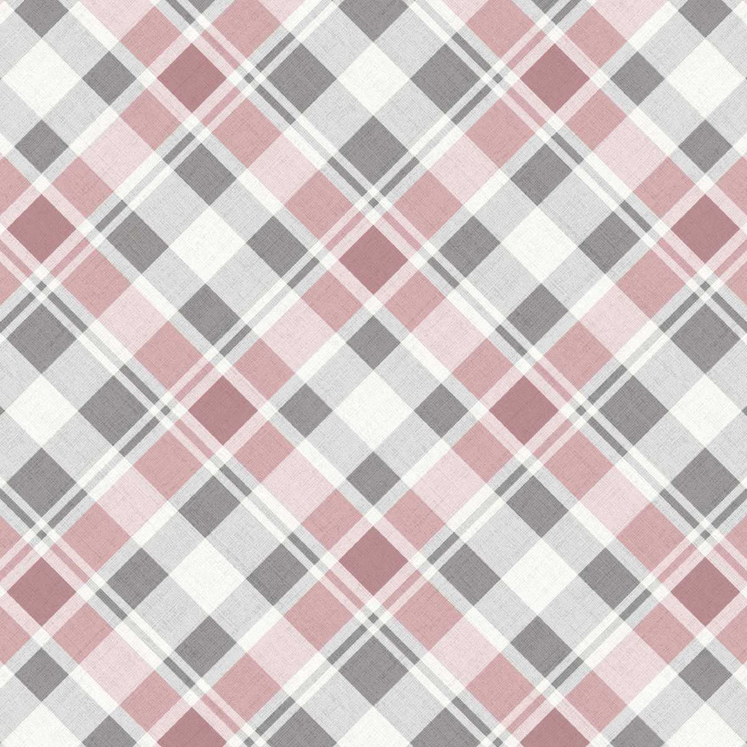 Pretty Scary - Bias Plaid, Rose - 8948-29
