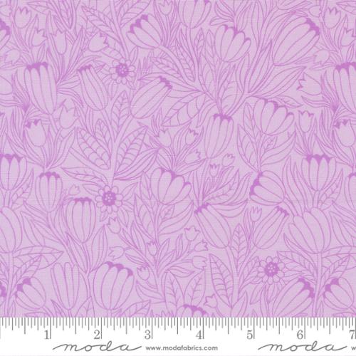 Floral Fondant - Tulip Florals, Lavender - 14132 13