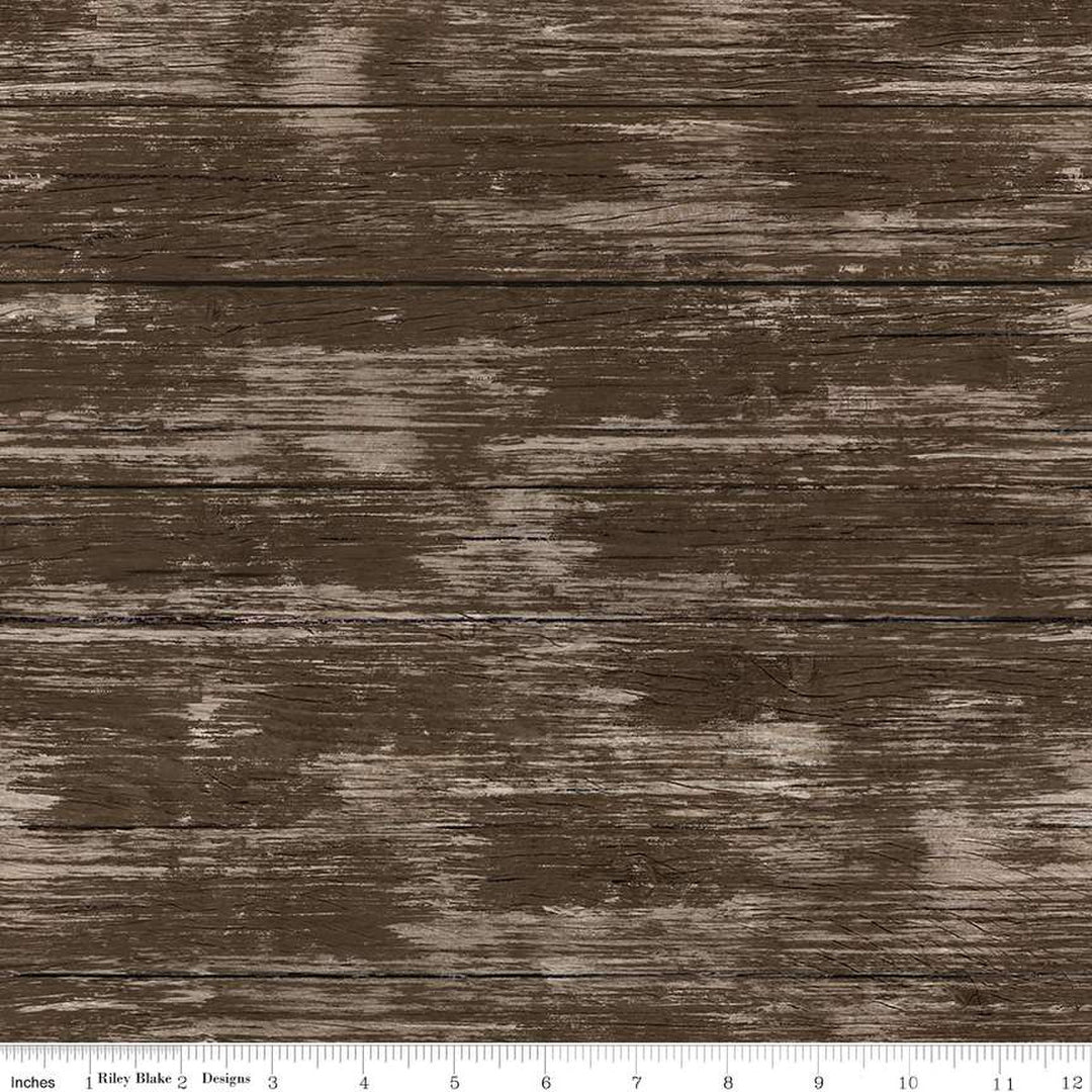 Spring Barn Quilts - Barnwood - C14334-Brown
