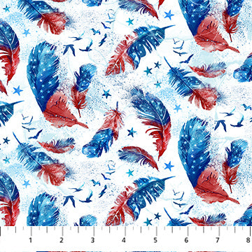 Patriot - White Multi, Feather Toss - DP25540-10