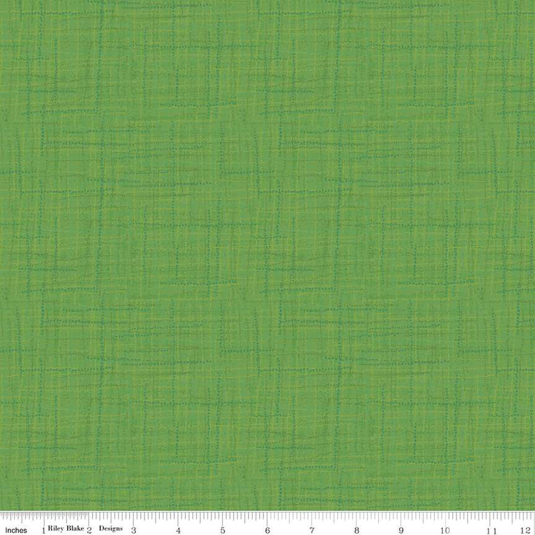 Grasscloth Cottons - Key Lime - C780