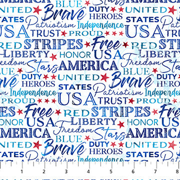 Patriot - White Multi, Inspiration Word - DP25544-10