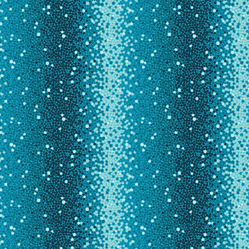 Zooming Chickens - Ombre Dot - Teal - 7189-76