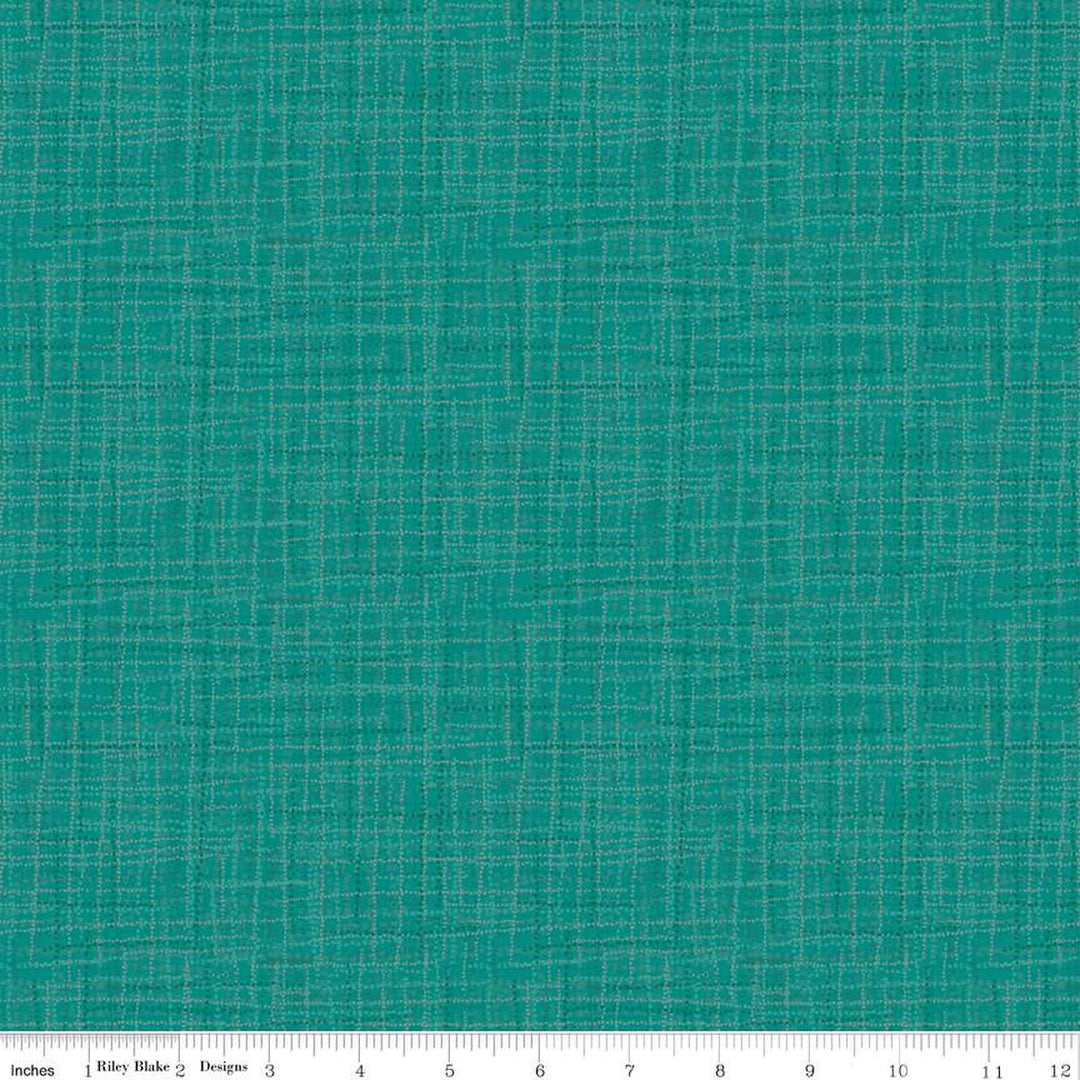Grasscloth Cottons - Teal - C780