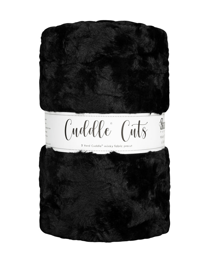 Luxe Cuddle - Luna, Black - 2yd cut
