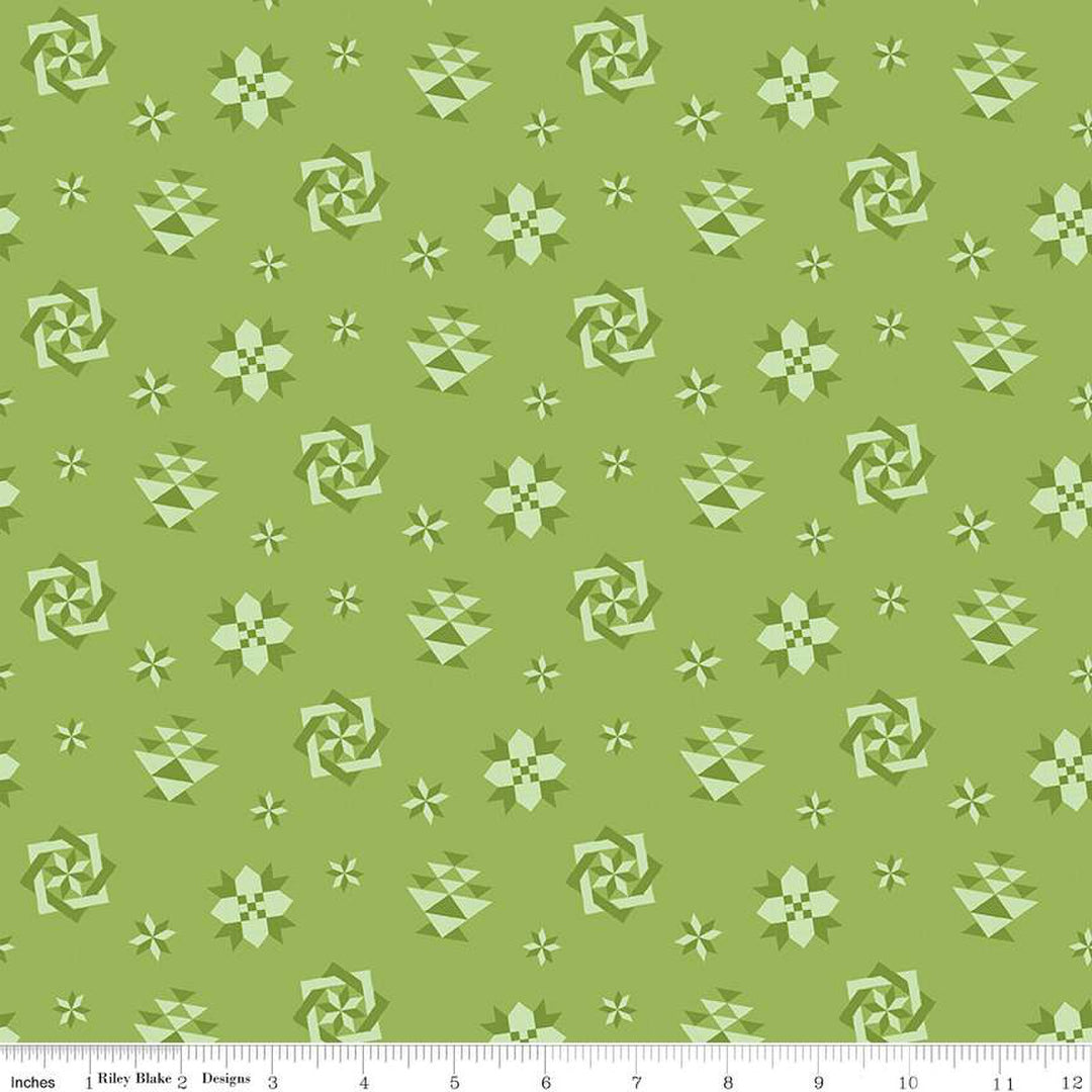 Spring Barn Quilts - Quilt Blocks - C14332-Green