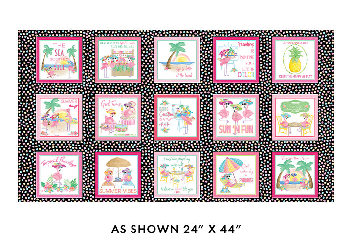 Panel 219 - Flamingal Pals Boxes Panel