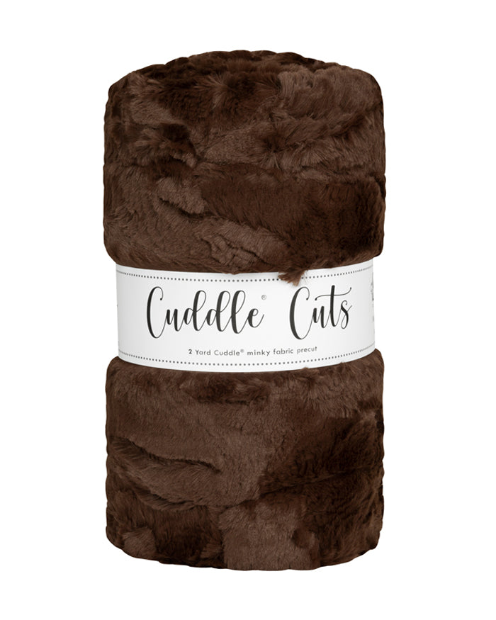 Luxe Cuddle - Hide, Chocolate - 2yd cut