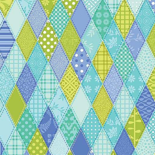 Serendipity - Serendipity Diamond Patch, Teal - 16119-84