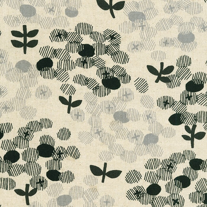 Cotton Flax Prints - Natural/Black - SB-850366D1-2