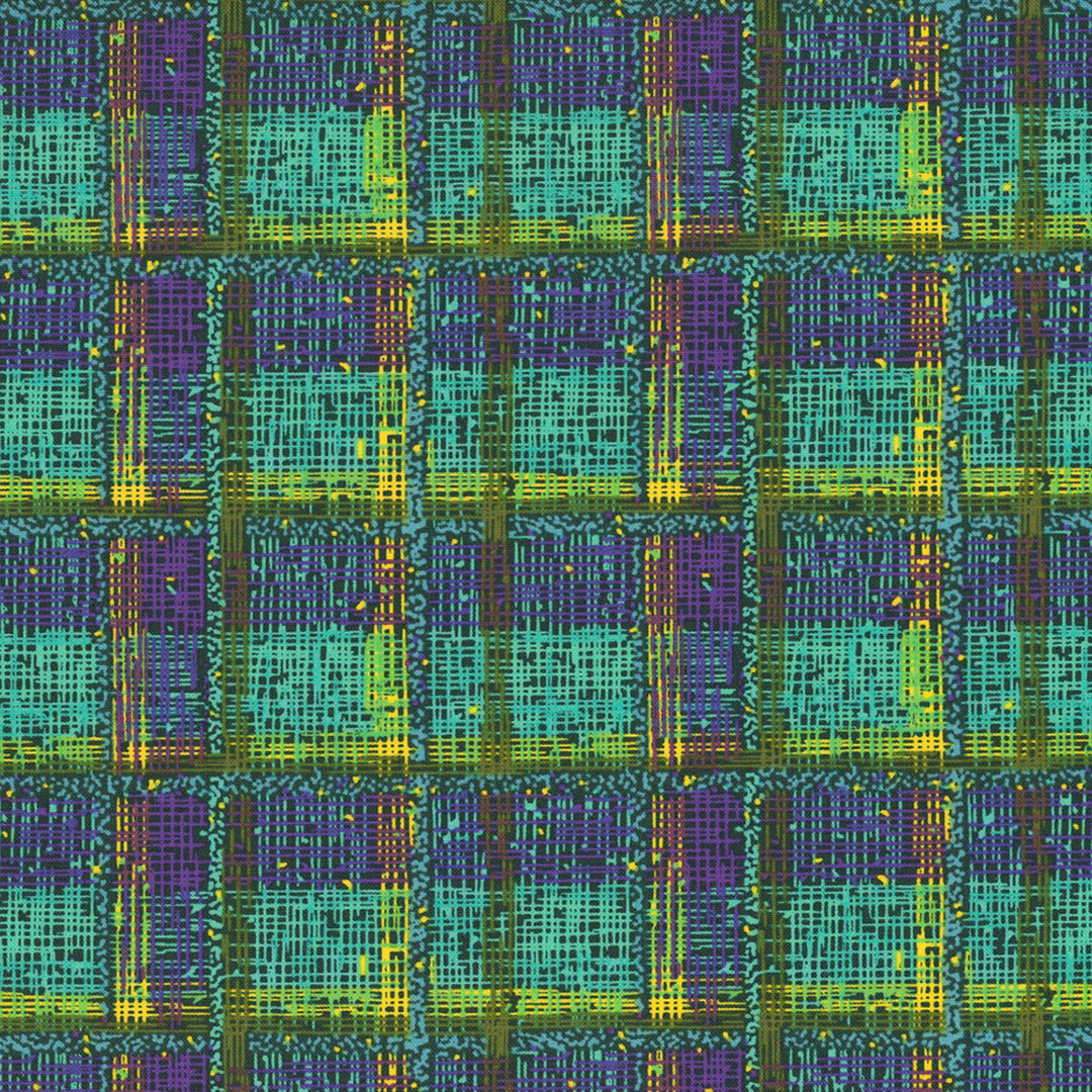 Benartextures - Crosshatch Teal/Purple - 9195-86