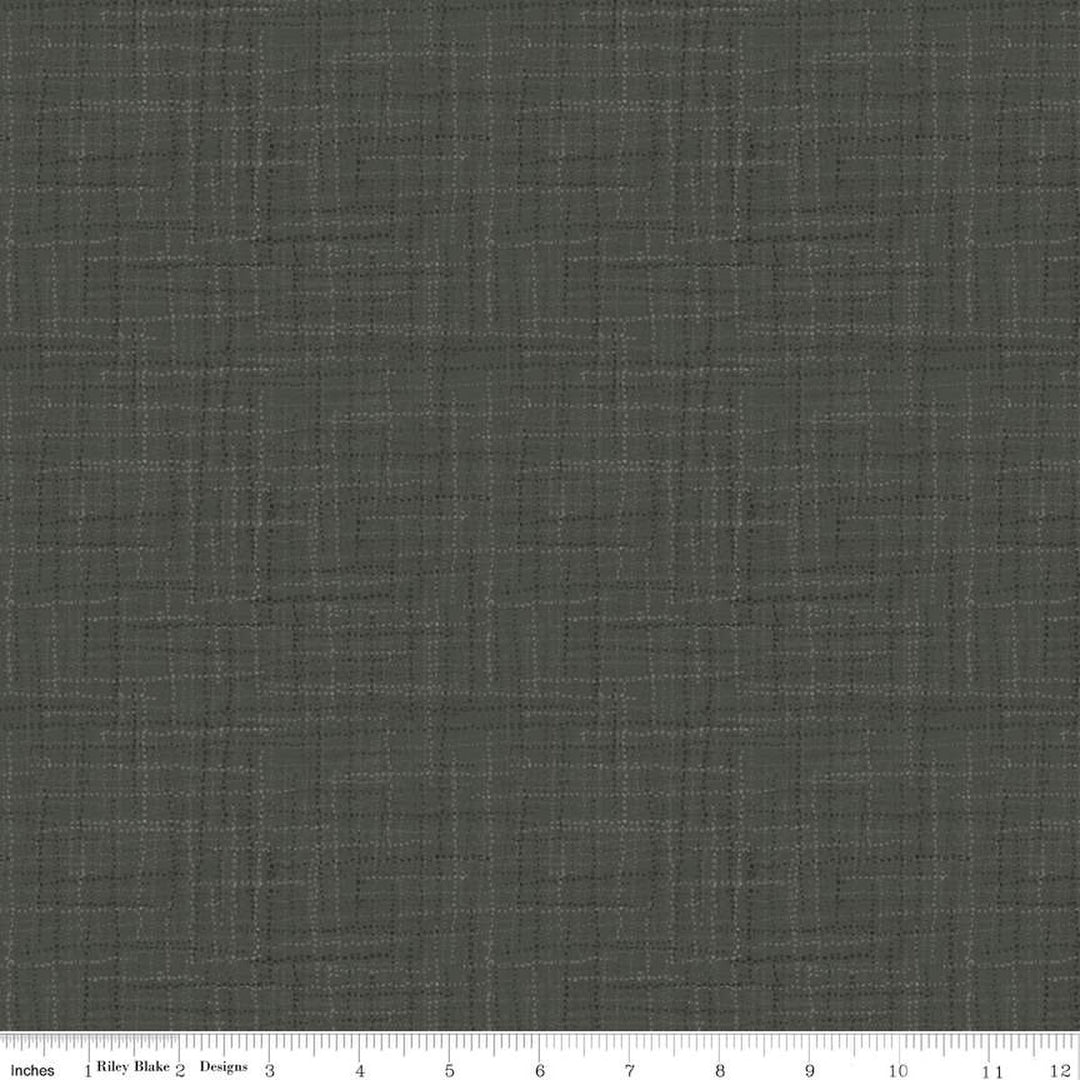 Grasscloth Cottons - Charcoal - C780