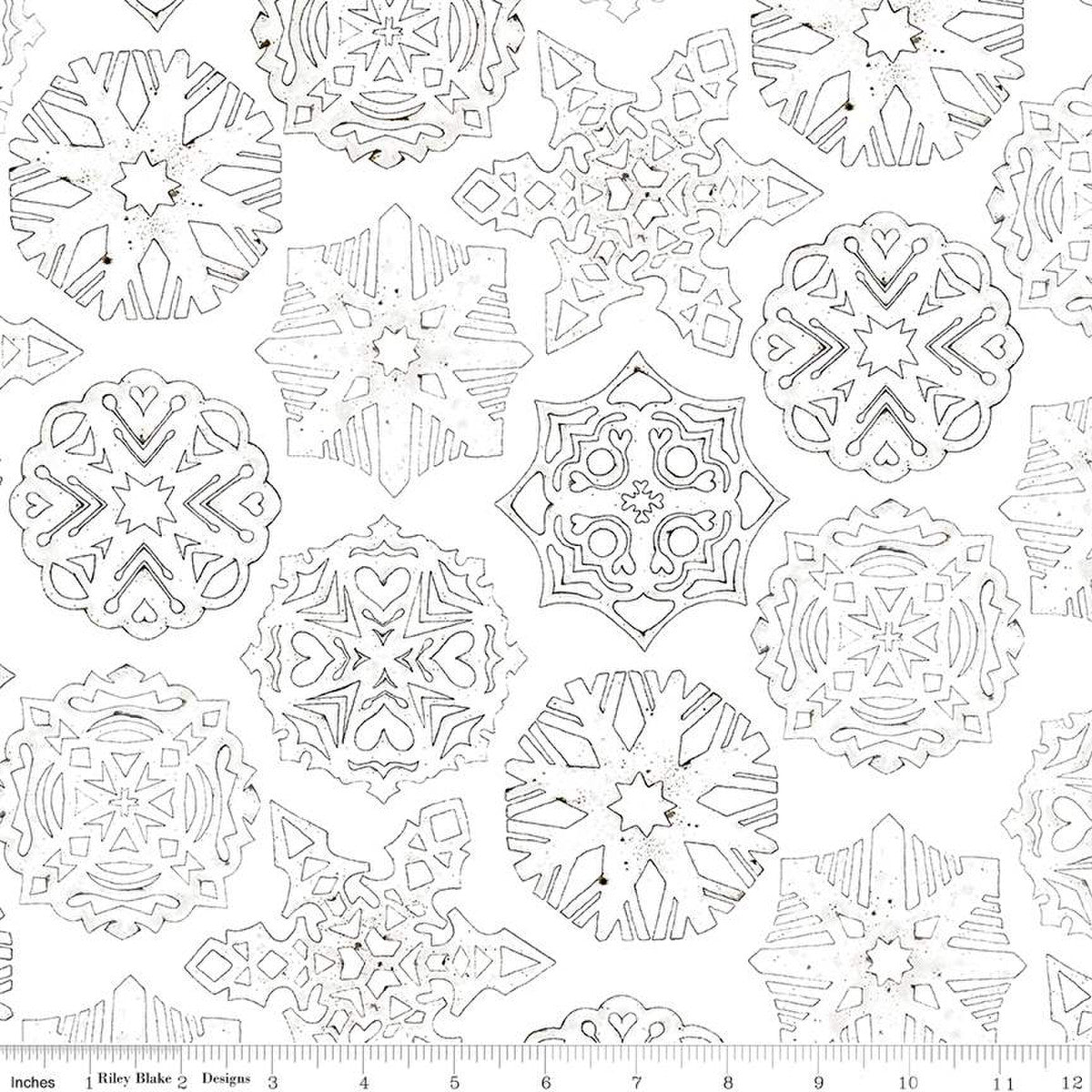 White As Snow - Snowflakes - White - C13564