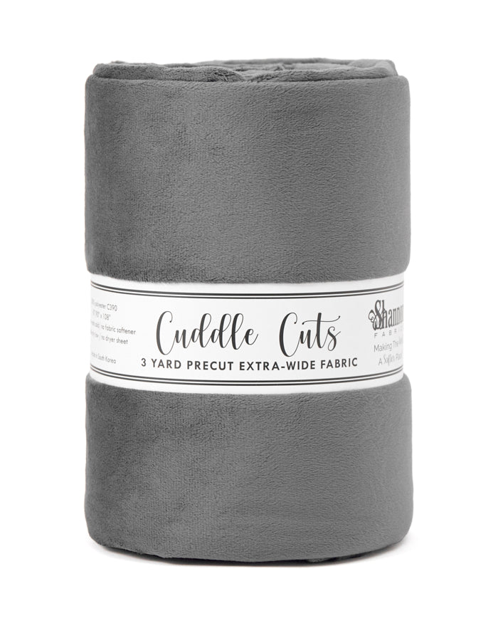 Classic Solid Cuddle - C390, Ash - 3yd cut