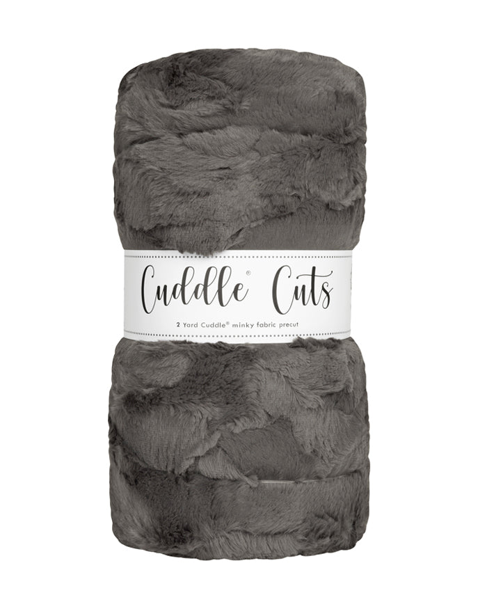 Luxe Cuddle - Hide, Charcoal - 2yd cut