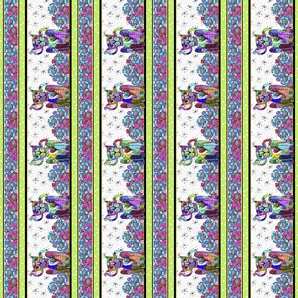 Here Kitty Kitty - Kitty Decorative Stripe - 29958 X