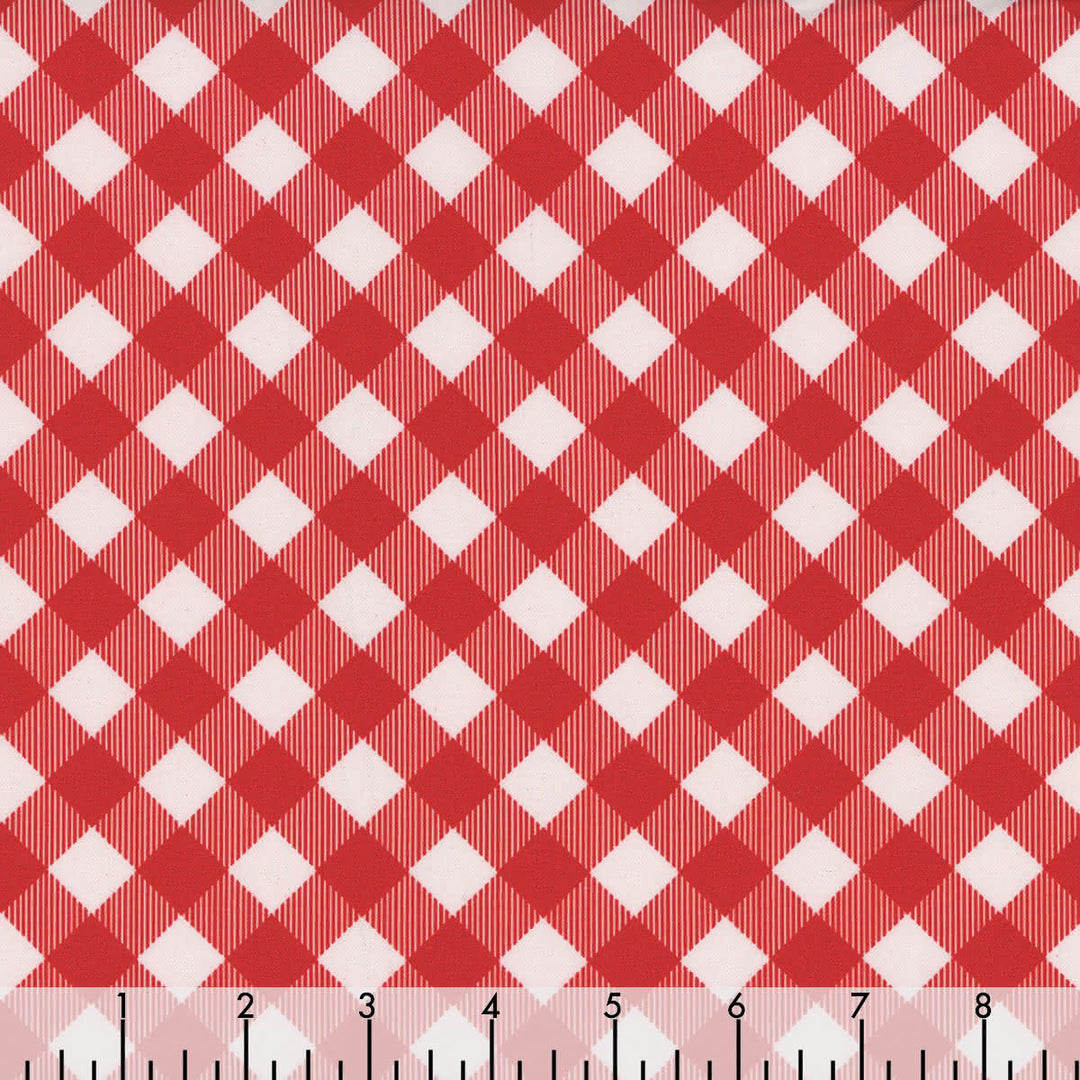 Chillin & Grillin - Gingham Check, Red/White - 14359-19