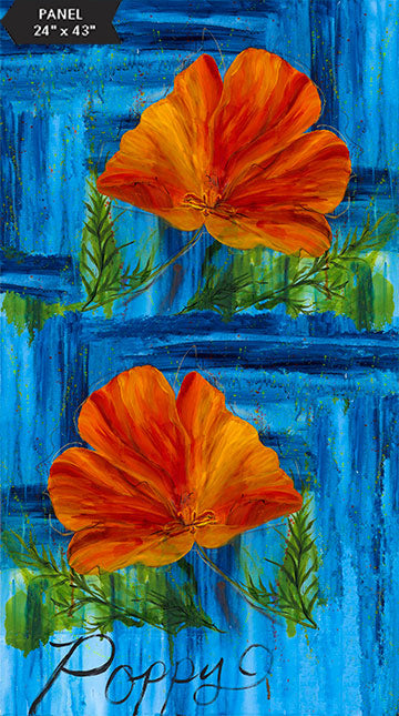 Panel 309 - Wildflower - Poppy Panel