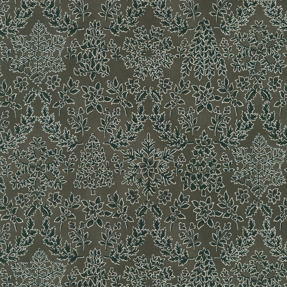 Holiday Flourish-Snow Flower - Taupe Color Story, Suede - SRKM-21601 - 442